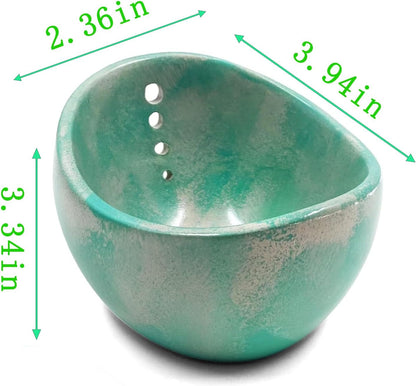 Herb Stripper Bowl, Herb Stripper Tool for Kitchen & Garden, Easy Clean Herb Stem Remover with Ergonomic Holder, Fit Kitchen Gadgets for Home Cooks & Gardeners
