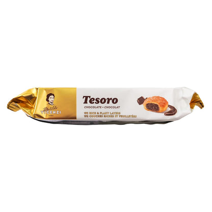 Tesoro Raspberry Filling by Pasticceria Matilde Vicenzi, Raspberry Cream Filled Puff Pastry Patisserie, Kosher Dairy, Made in Italy, 3.17oz (90g), 4-Pack