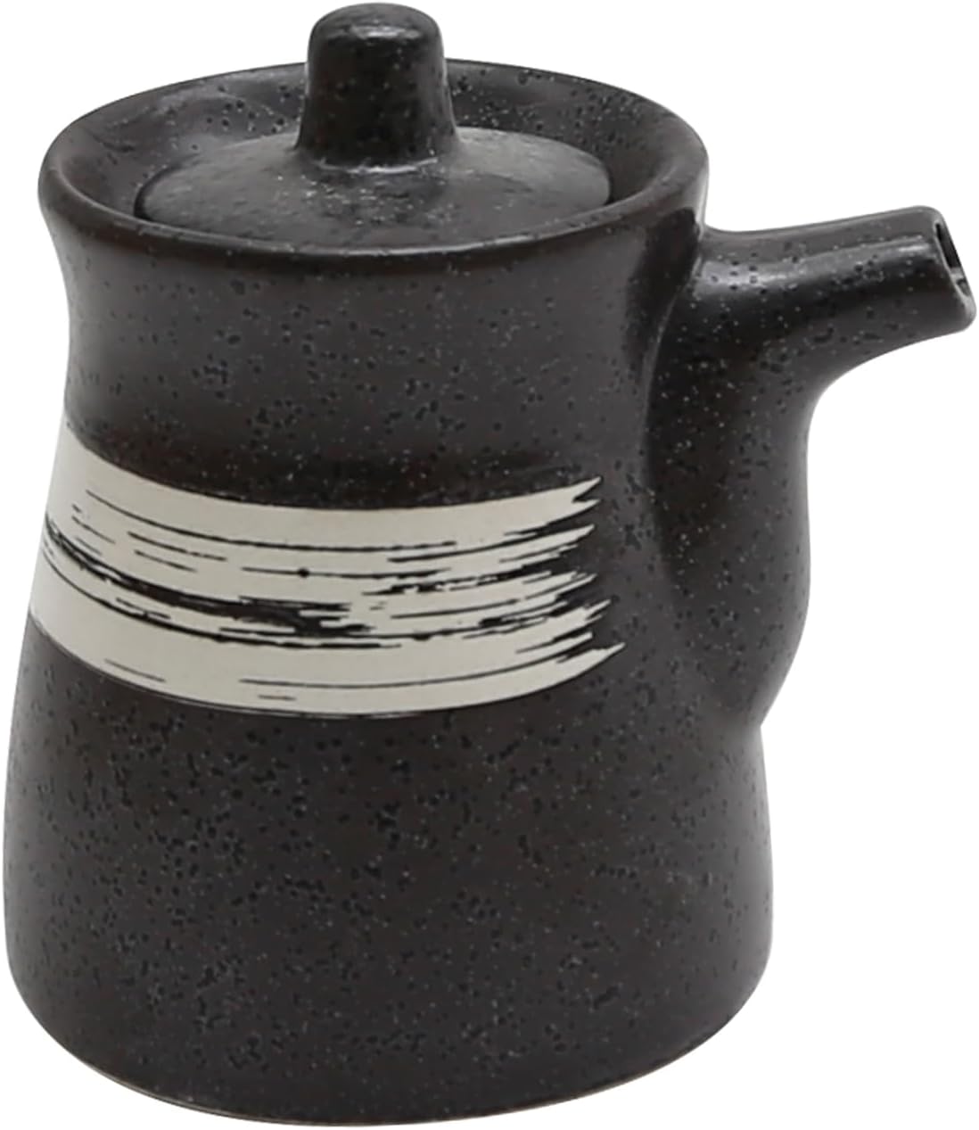 MDEOOSKY Ceramic Seasoning Bottle, Japanese Style Earthenware Ceramic Oil Dispenser, Olive Oil Dispenser, Sushi Sauce Container, 6.76 fl oz