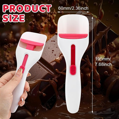 2pcs Cupcake Batter Dispenser Scoop, Dishwasher-Safe Baking Tool for Precise Portioning of Muffins, Cupcakes, Cookie Dough & Pancakes - Mess-Free Kitchen Gadget(COLOR:white)