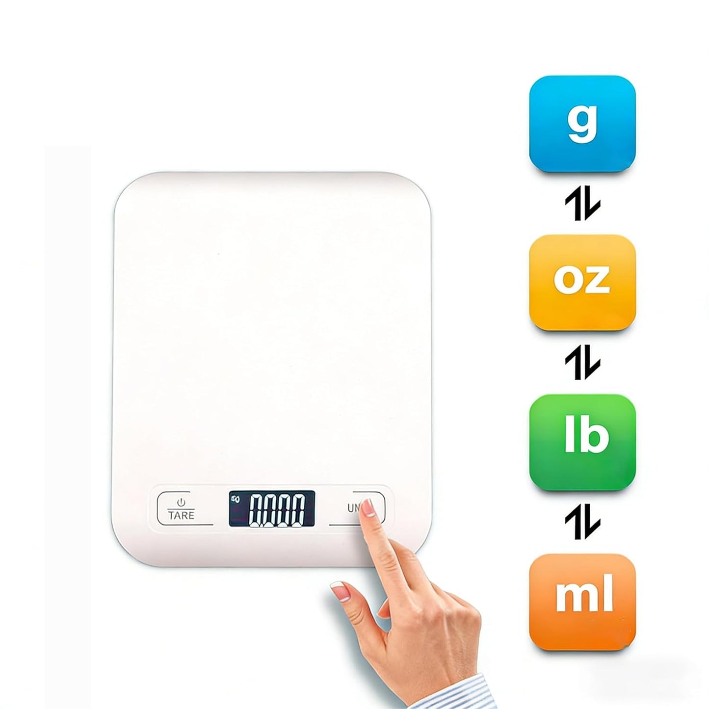 Digital Shipping Scale,Stainless Steel Panel, Accurate Portable Postal Scale for Packages, Small Business,Kitchen, Food, Handmade, Liquids, and Boutique (Rose Gold Battery(5kg/1g))