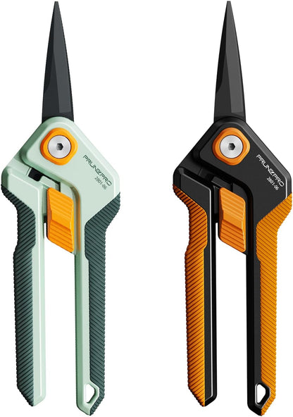 PrunePro Pruning Shears Gardening Scissors Set Professional Hand Pruner Sharp Stainless Steel Blade Garden Scissors Plant Flower Garden Clipper