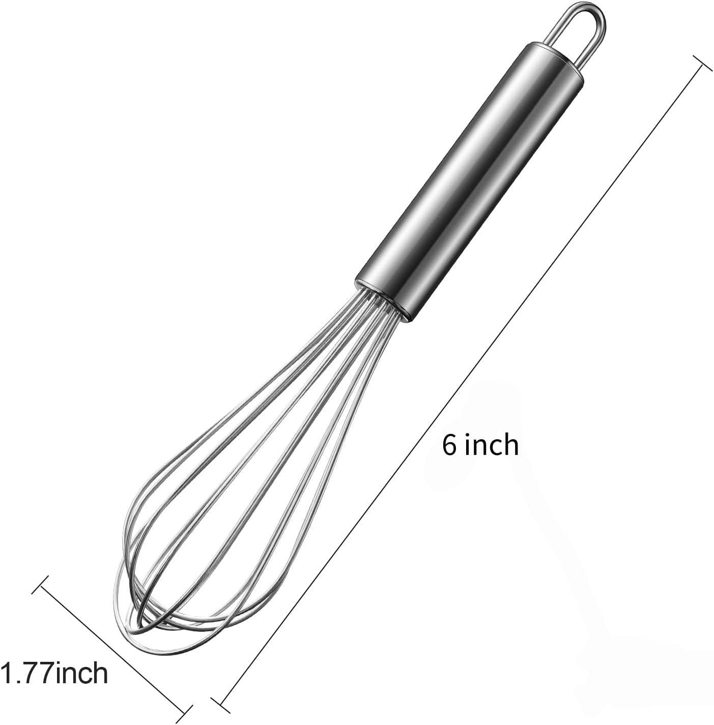 Aniso Stainless Steel Whisk (8.4 inches, Silver)