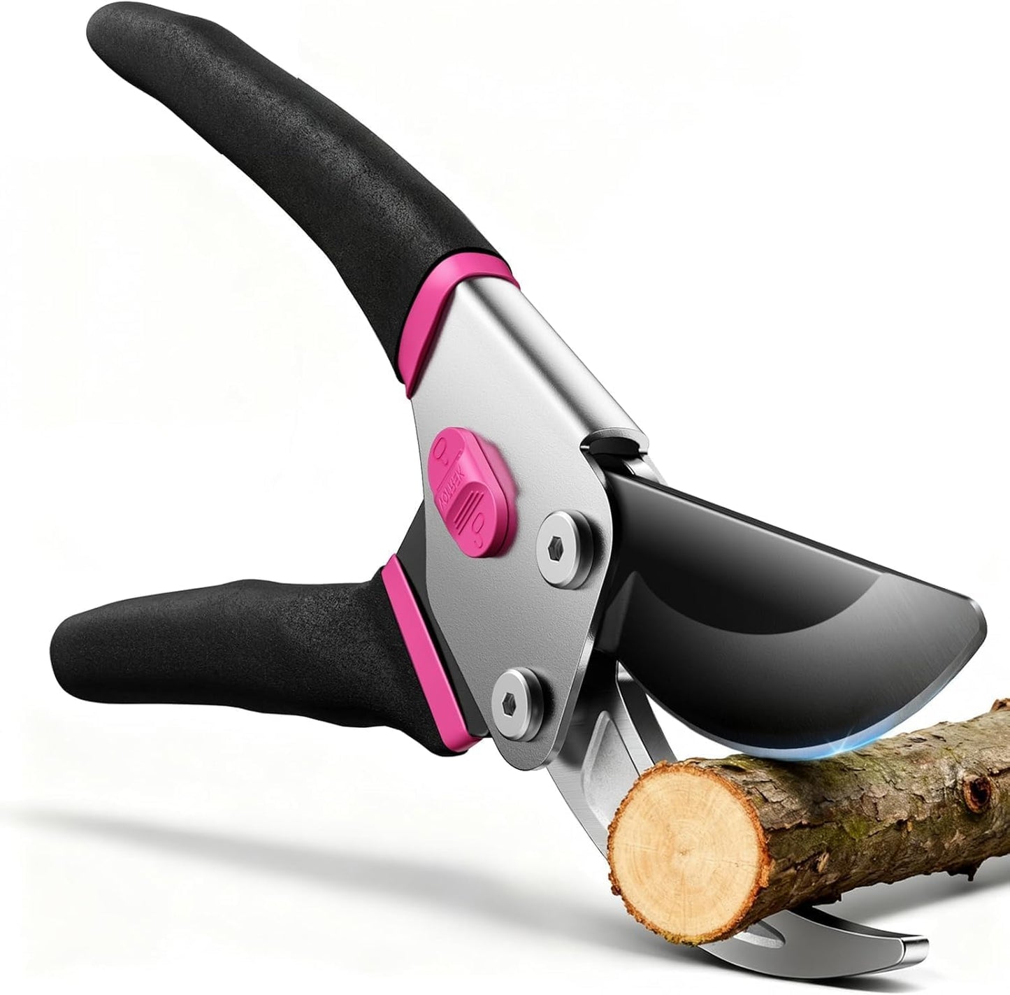 VOTREK® Pruning Shears, 8.5” Professional Garden Pruner with Jam-Proof Spring & Ever-Sharp SK5 Blade, Ergonomic Bypass Clippers for Rose, Tree Trimming, Heavy Duty Bonsai Scissor for Weak Hand