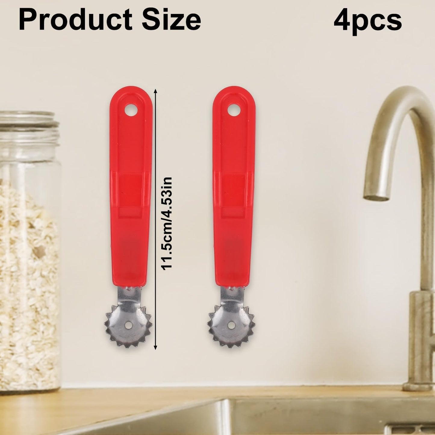4pcs Tomato Corer Tools, Stainless Steel Strawberry Huller Fruit & Vegetable Stem Remover Practical Kitchen Tool for Dessert & Salad Prep