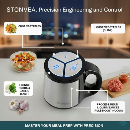 Electric Garlic Peeler & Chopper 300W – Automatic Garlic Peeler Machine with 2L Jar & Dual Blades, Electric Garlic Mincer, Vegetable Chopper & Silicone Garlic Peeler Skin Remover Tool