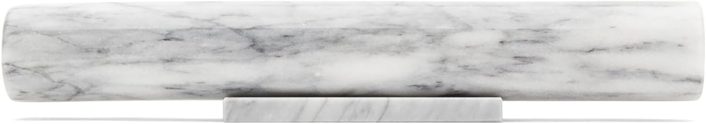 Fox Run French Marble Rolling Pin with Base, White, 3 x 12 x 3 inches