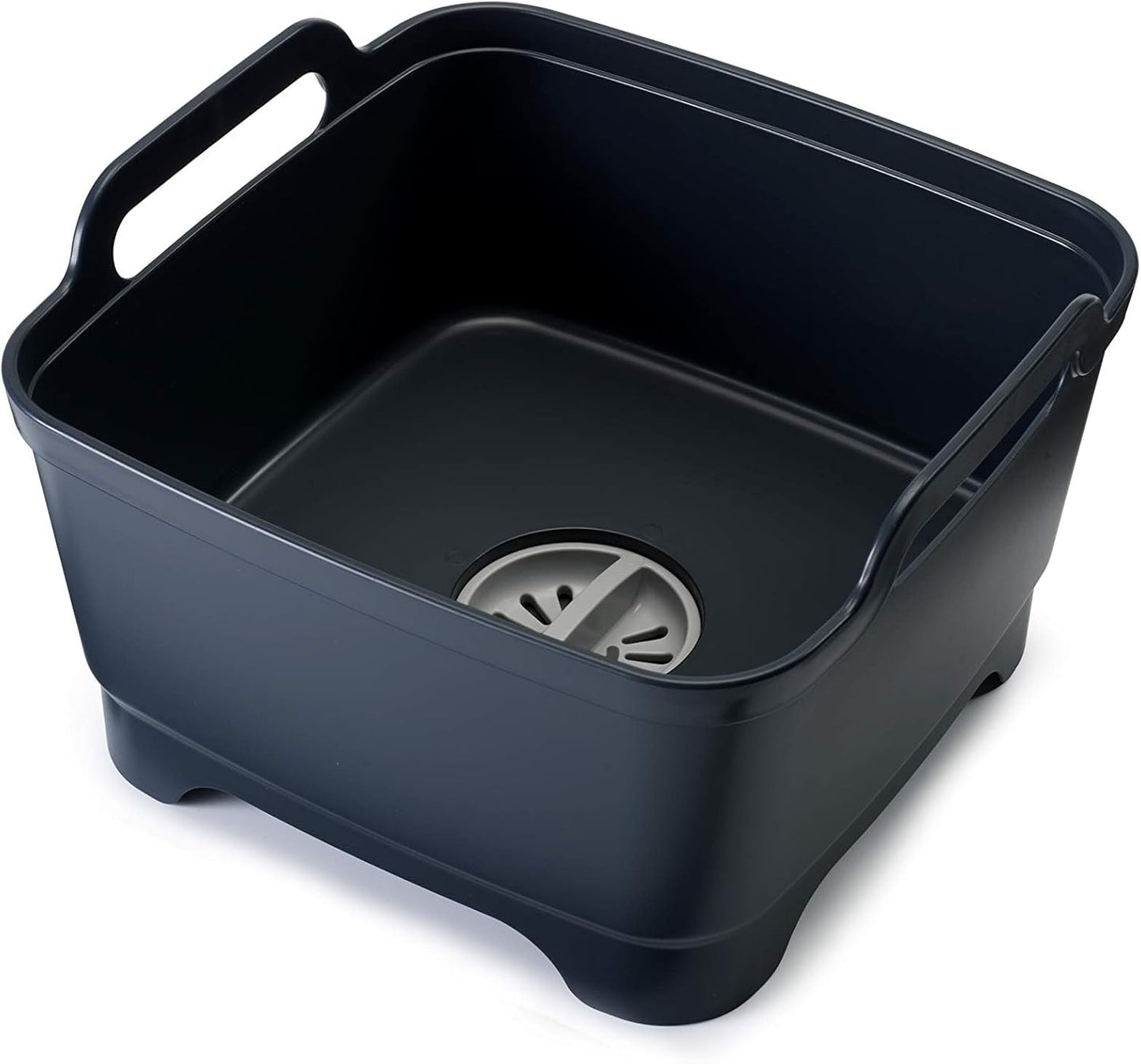 Joseph Joseph Wash & Drain Kitchen Dish Tub Wash Basin with Handles and Draining Plug, 9 liters/2.3 Gallons