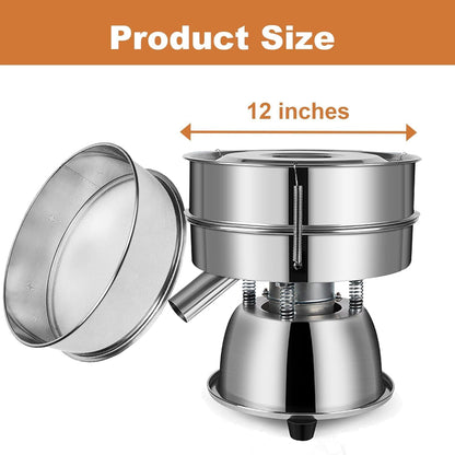 Sidasu Vibrating Sifter Mesh Screen Stainless Steel Vibrating Sieve Mesh Screen 30 Mesh for Automatic Powder Sifter Machine