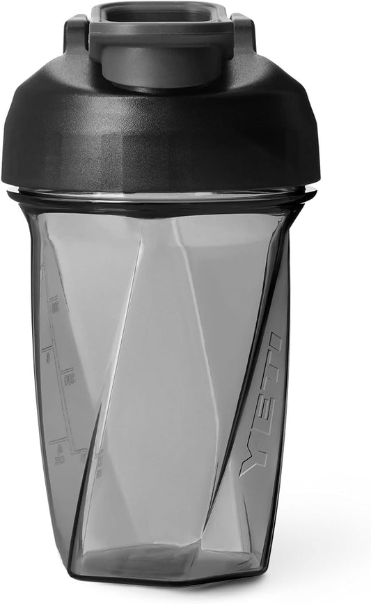 YETI Yonder Helimix Vortex Blender Shaker Bottle Holds up to 20oz | No Blending Ball or Whisk | USA Made | Portable Pre Workout Whey Protein Drink Shaker Cup | Dishwasher Safe, Clear