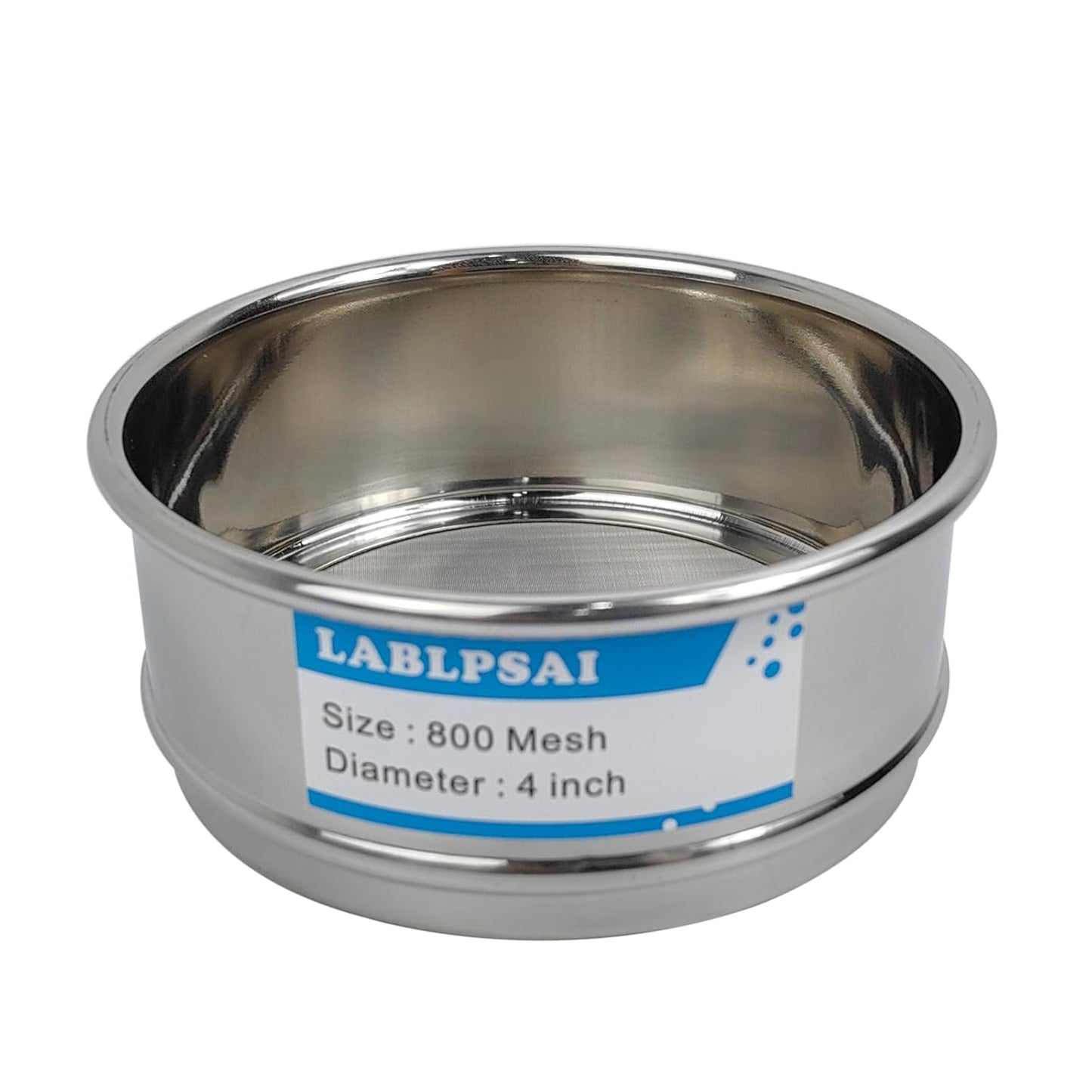 325 Mesh Lab Sieves 4" Diameter 304 Stainless Steel Wire Cloth Test Sieve for Industrial Laboratory Home