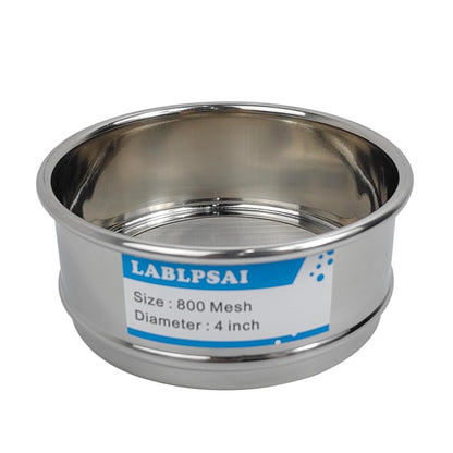 325 Mesh Lab Sieves 4" Diameter 304 Stainless Steel Wire Cloth Test Sieve for Industrial Laboratory Home