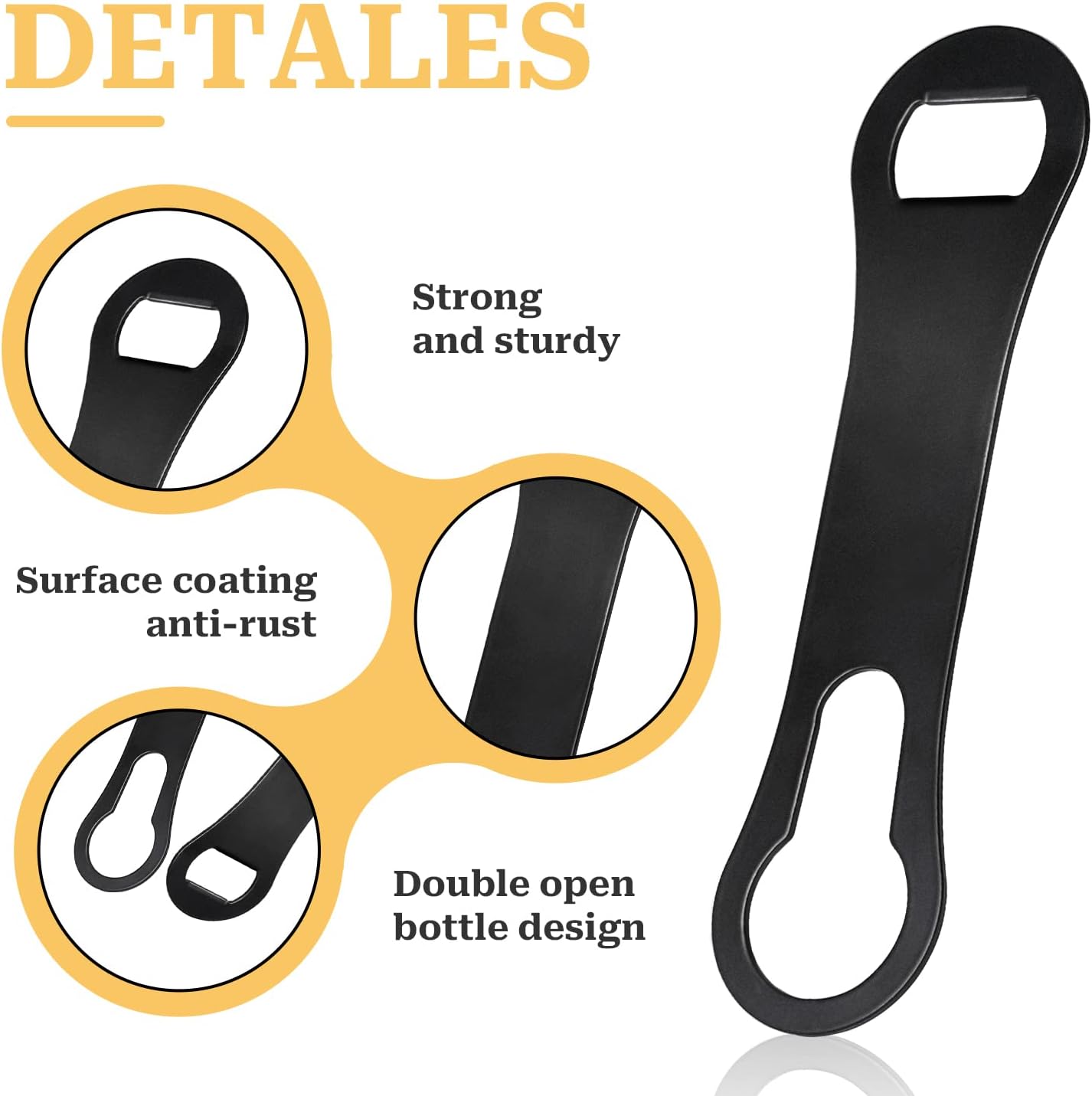 2 Pieces Bottle Opener and Pour Spout Remover Flat Bar Key for Bartenders Stainless Steel Speed Opener Multifunction Dog Bone Wine Bottle Opener for Home Kitchen Party and Bar