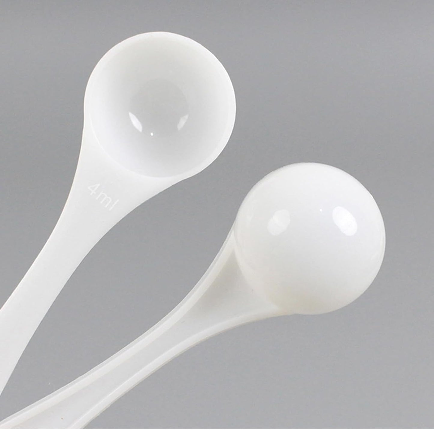 2 Pcs 4ml/2g Milk Powder Spoon Micro Measuring Scoop Plastic Measuring Spoons Long Handle Kitchen Spice Measuring Tool