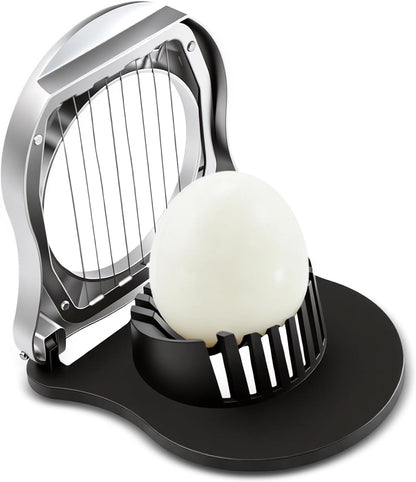 3 in 1 Egg Slicer, Egg Cutter Egg dicer for Boiled Eggs -Stainless Steel Wire with 3 Slicing Styles