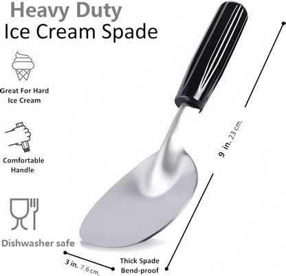 3.75 OZ Ice Cream Cookie Portion Scoop |#10 Portion Disher Scooper with Stainless Steel Trigger Release Handle for Gelato,Cupcake Batter,Cookie Dough