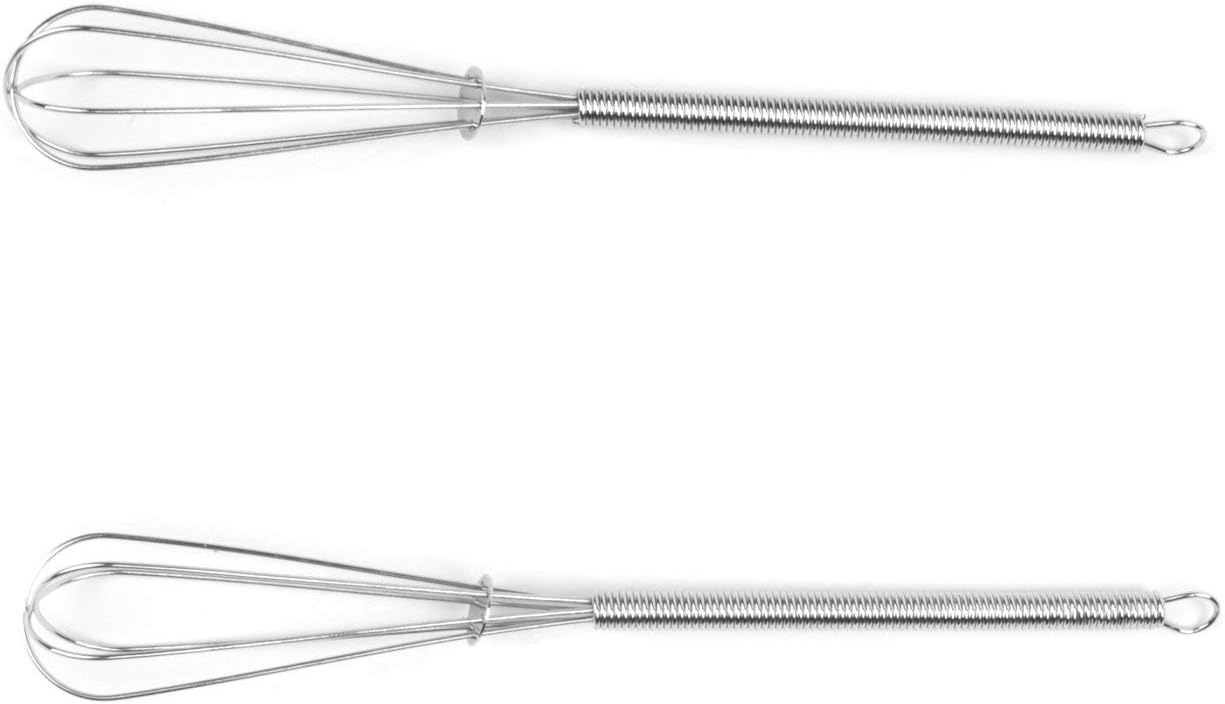 Fox Run Mini Whisks, Chrome Plated, Set of 4, Metallic, 8 x 2 x 1.75 inches