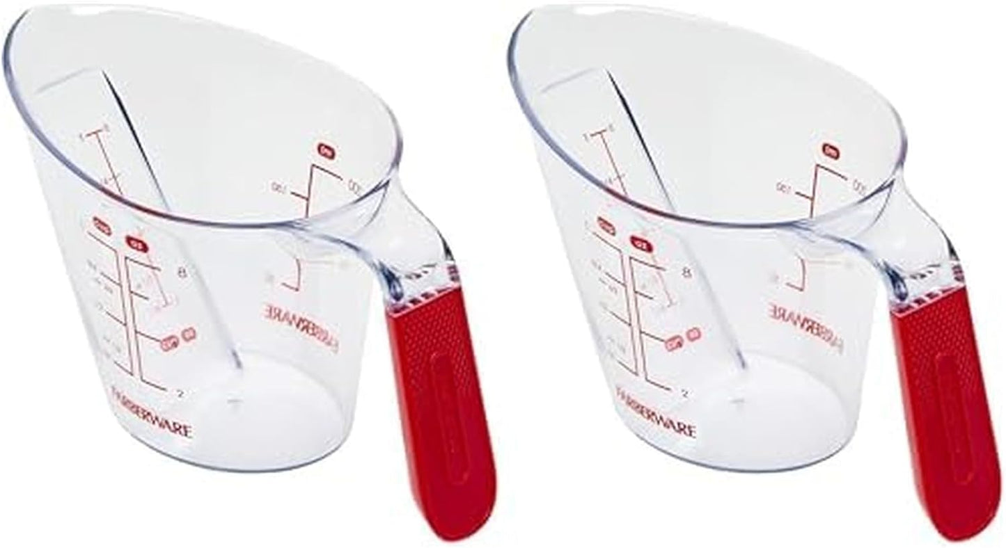 Farberware Pro Angled Measuring Cup, 4 Cup, Red