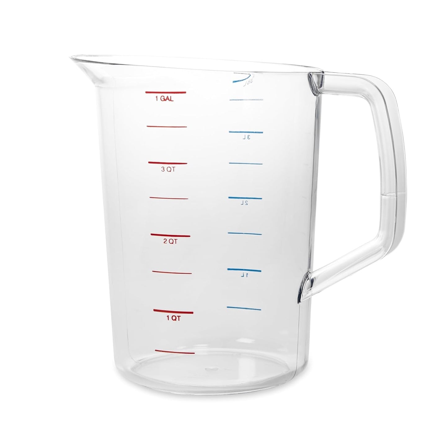 Rubbermaid Commercial Products Bouncer Clear Measuring Cup 2-Cup/0.5-Quart Clear Strong Food Grade Easy Read for Liquid/Dry Ingredients for Home/Professional Kitchen