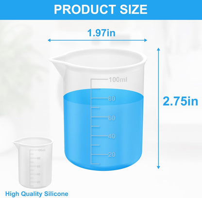 4pcs Laundry Detergent Cup,Laundry Detergent Measuring Cup,Laundry Measuring Cup,Washable Detergent Cup for Liquid Detergent,Silicone Laundry Measuring Cup,No More Mess or Leaks,for Laundry Room
