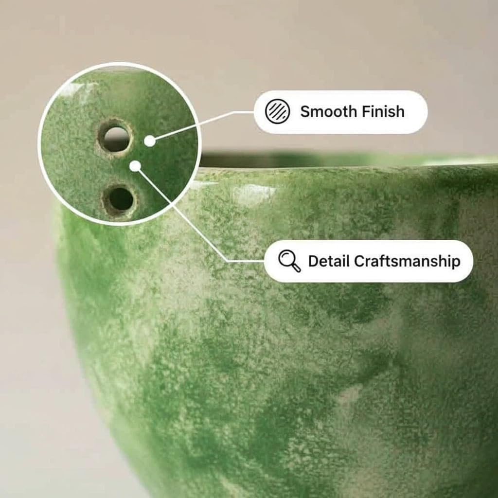 Herb Stripper Bowl, Herb Stripping Bowl with Multiple Hole Sizes to Separate Leaves from Stems (Blue)