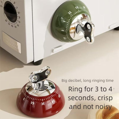 Visual Kitchen Timers for Cooking,100% Mechanical Cooking Timer,Retro Cooking Timer,No Batteries Required,Magnetic Back.(Green)