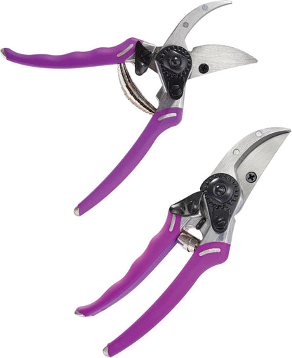 Dramm ColorPoint Stainless Steel Compact Garden Pruning Shears, Hand Pruner, Garden Clippers, with Heavy Duty Blade and Easy grip Handle, Yellow