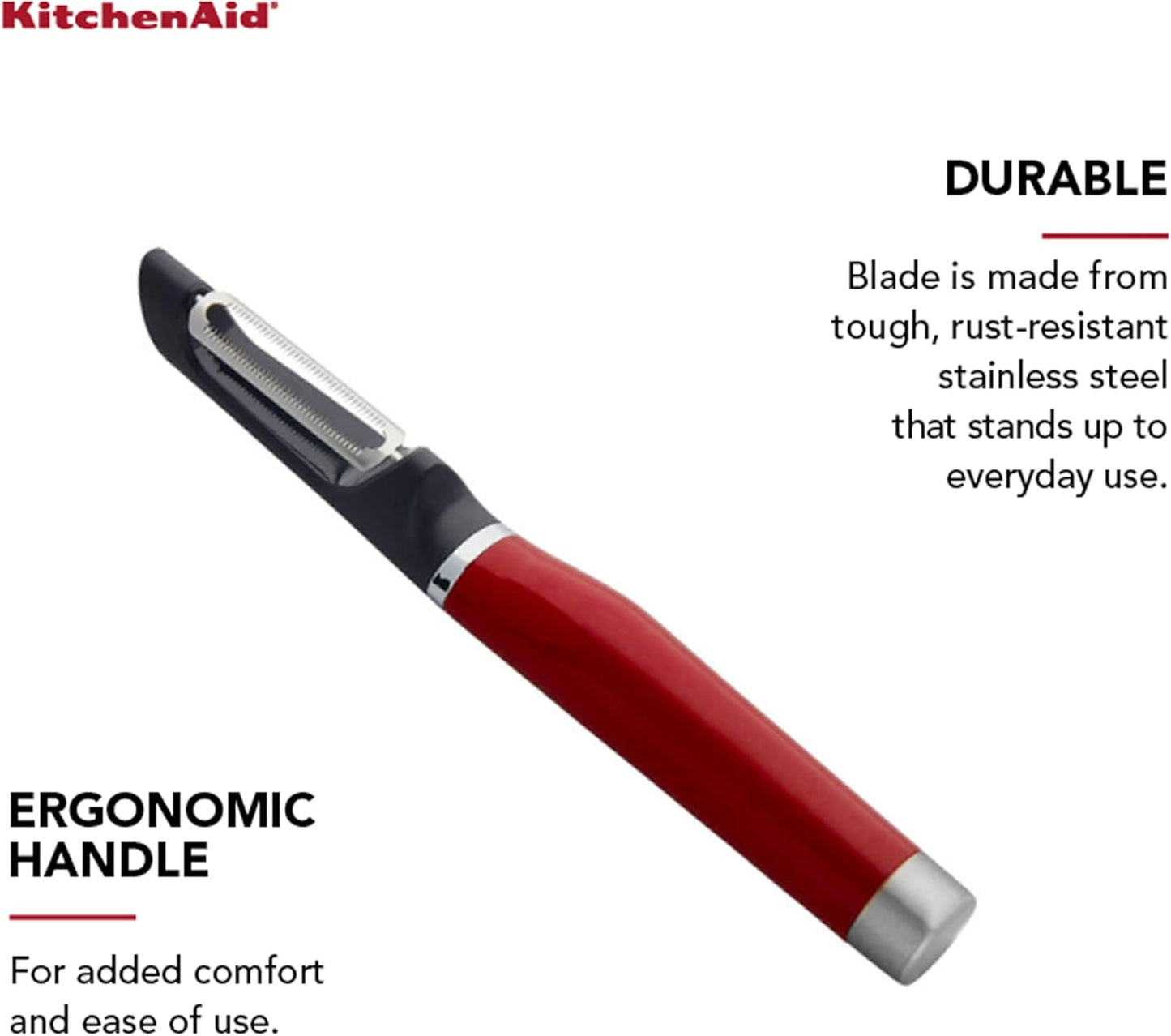 KitchenAid Gourmet Euro Peeler, 8.7-Inch, Black