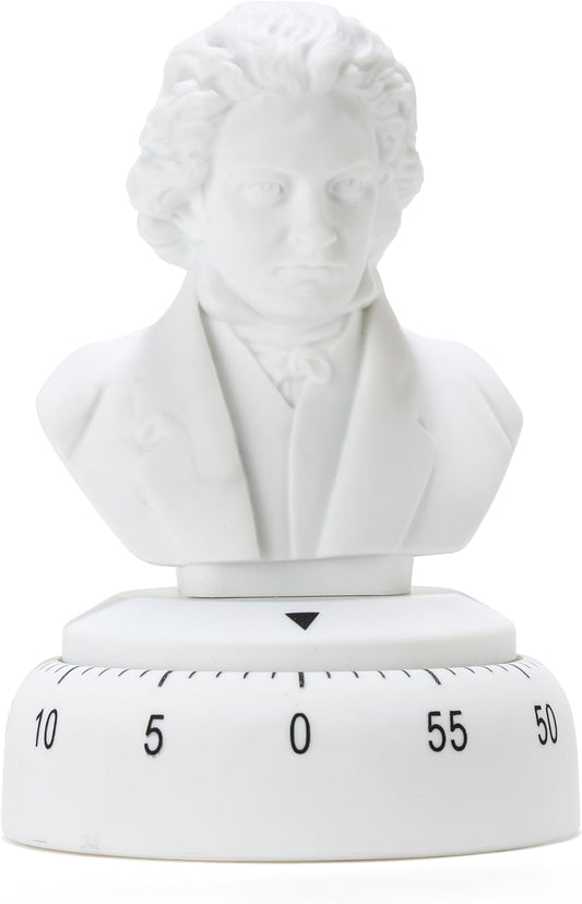 Kikkerland Mozart Timer – Musical Gadget for Home & Kitchen – 60 Minute Windup Timekeeper for Cooking for Music Lovers