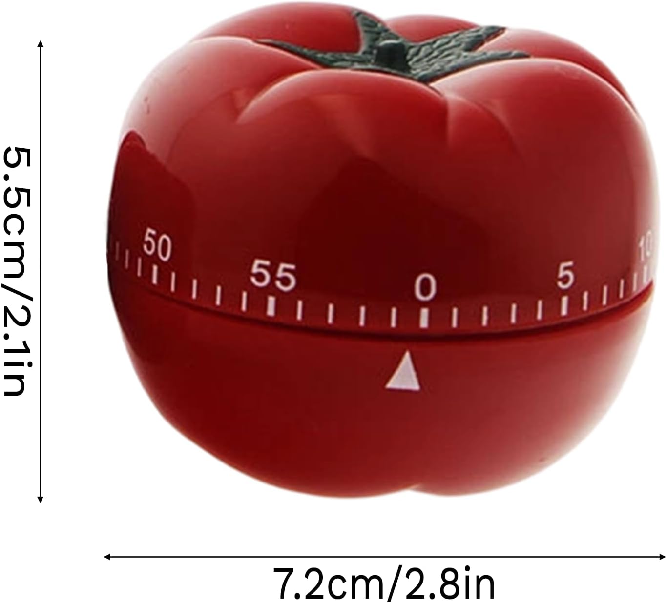 Kitchen Timers for Cooking in Charming Tomato Shape - No Battery Needed Mechanical Egg Timer with Loud Ring, 60-Minute Manual Wind Up Timer