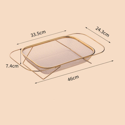 Stainless Steel Sink Strainer, Fine Mesh Drain Basket with Grip Handles, Over Sink Strainer Basket for Straining Vegetables Draining Fruits Kitchen Use