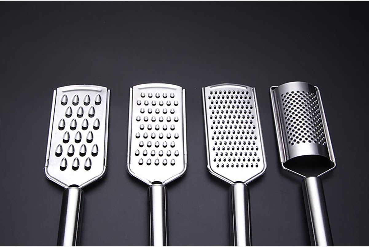 Handheld Cheese Grater, Cheese Zester Stainless Steel, Lemon Zesters, Kitchen Vegetable Peeler, Food Zesters Grater Slicer for Ginger Garlic Chocolate Fruits, Zester Graters with Handle