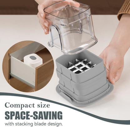 Vegetable Fruit Chopper French Fries Cutter Potato Onion Tomato 3 Sizes Dicer (WHITE)