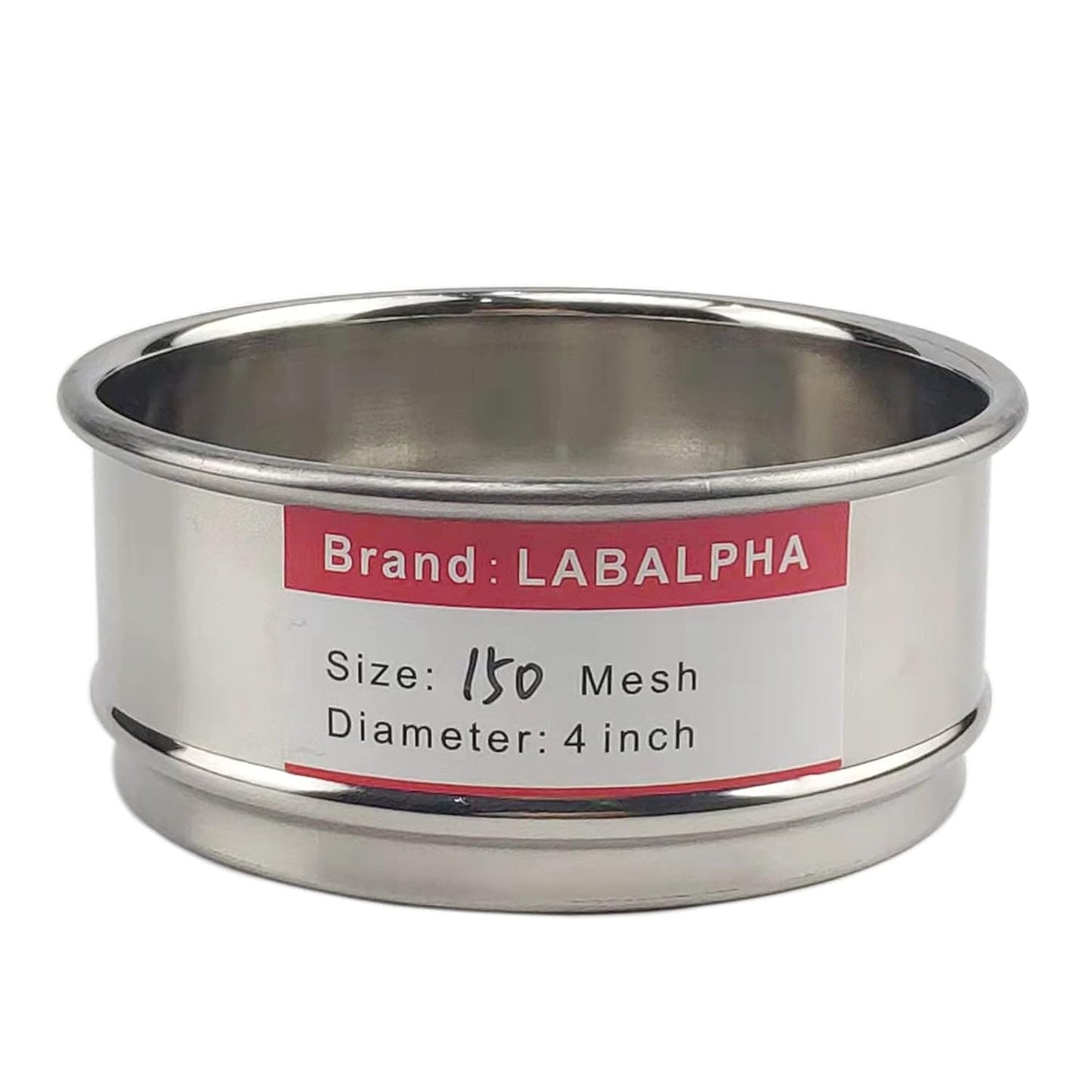 LABALPHA 70 Mesh Lab Sieves, Test Sieve #70 Mesh, 4'' Diameter, 304 Stainless Steel Wire Cloth (0.22mm)