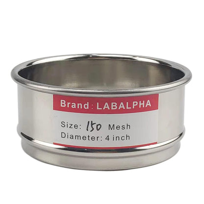 LABALPHA 70 Mesh Lab Sieves, Test Sieve #70 Mesh, 4'' Diameter, 304 Stainless Steel Wire Cloth (0.22mm)