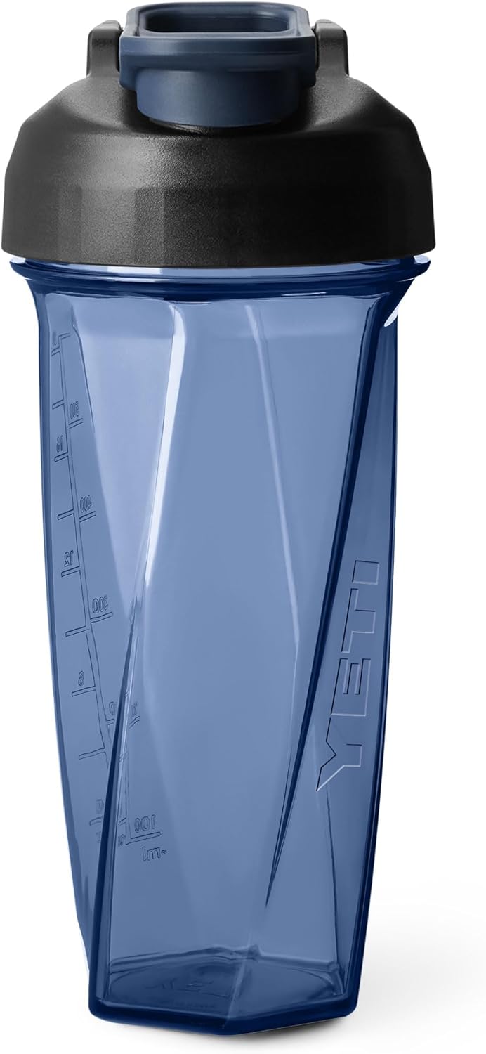YETI Yonder Helimix Vortex Blender Shaker Bottle Holds up to 20oz | No Blending Ball or Whisk | USA Made | Portable Pre Workout Whey Protein Drink Shaker Cup | Dishwasher Safe, Clear