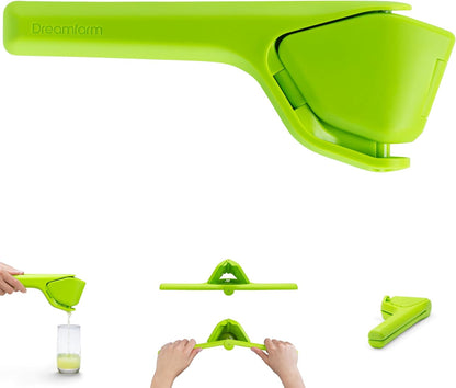 Dreamfarm Original Lemon Fluicer Easy-Squeeze Fold-Flat Citrus Juicer - 10 Inch, Suits Lime & Lemon