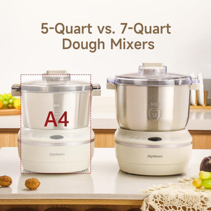 Joydeem Electric Dough Maker with Dual Seasonal Fermentation Function, 3.7Qt Dough Mixer Machine, Perfect for Bread Pizza Roti Dumpling Dough & Sourdough, HMJ-A351