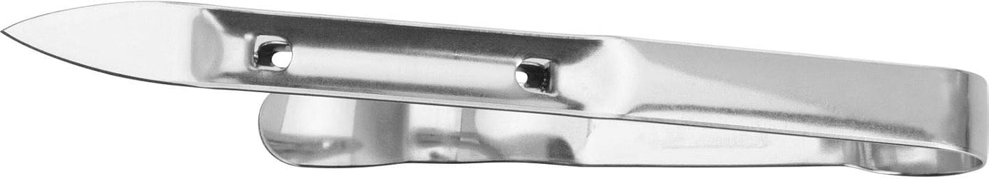 Westmark Monopol Stainless Steel Swivel Vegetable Peeler - Tong Construction With Sharpened Knife, Stainless Steel,17.5 x 5.1 x 1.5 cm,60715560