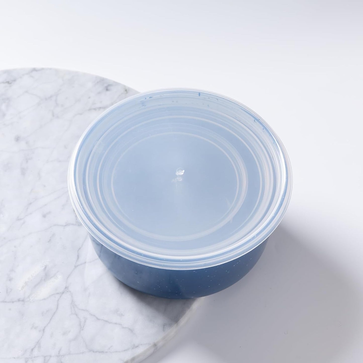 4Pcs stackable Plastic Bowls with Lids Set for Kitchen, Safe BPA Free Non Toxic Serving Bowl Bowls small