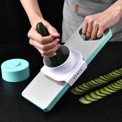 Vegetable Chopper and Spiralizer, Food Chopper with Container, Fruit Slicer, Kitchen Gadgets & Gifts, Home Essentials