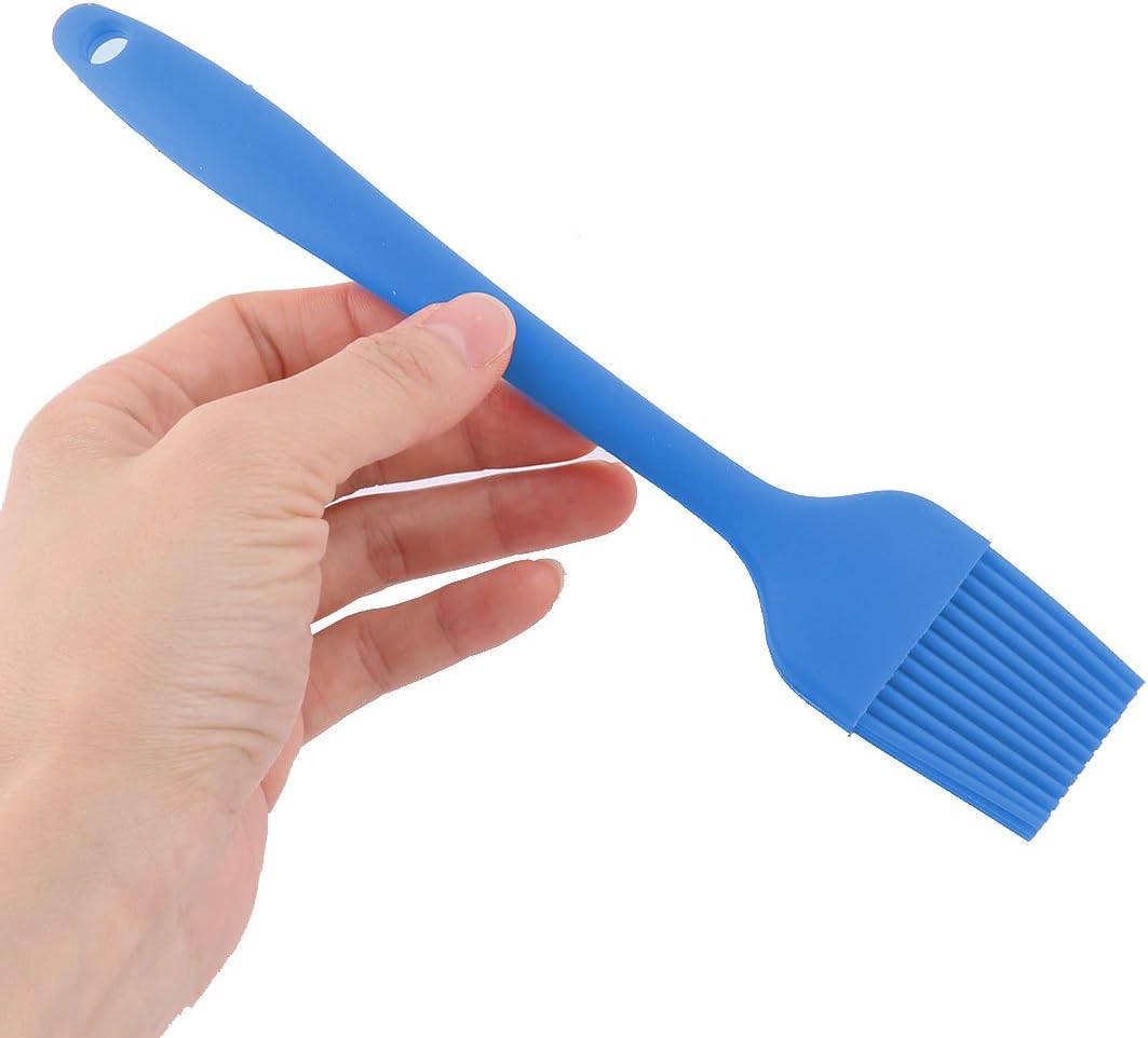 uxcell Silicone Family Bakery Cookie Cake Baking Tool Cream Butter Pastry Brush Pink