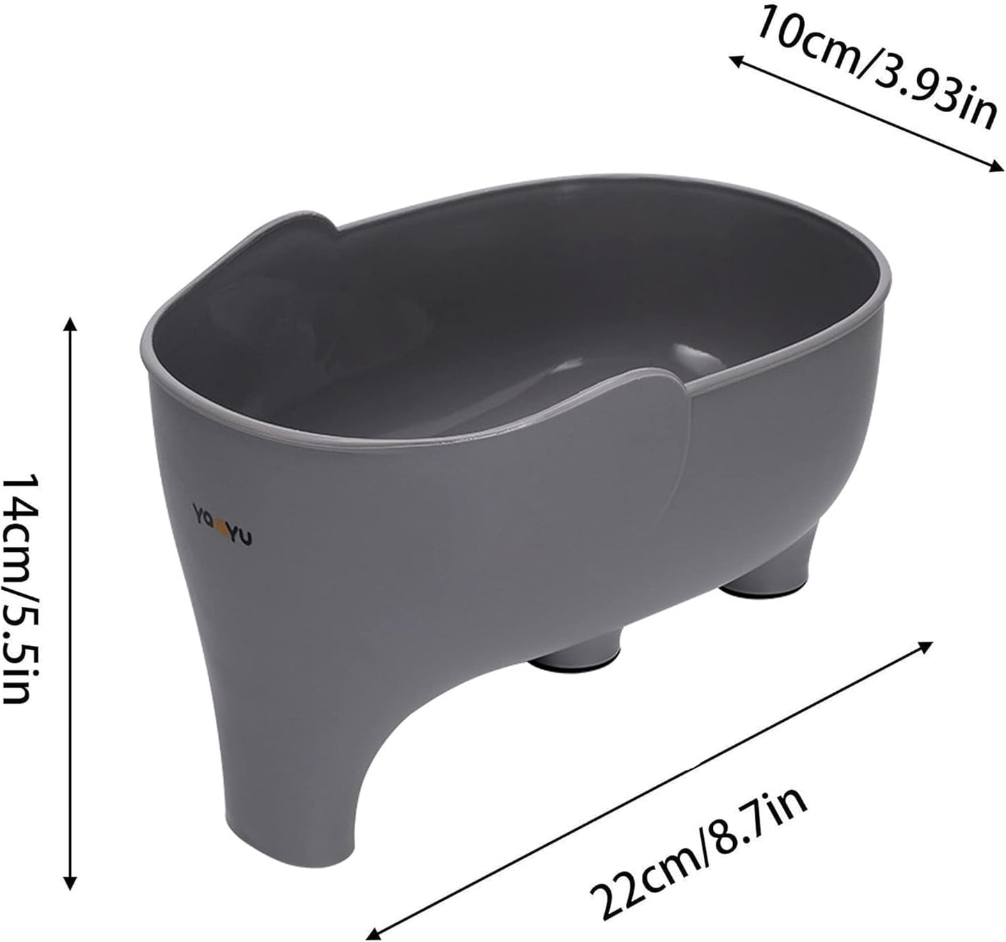 Vegetables Washing Basket Elephant Drainage Basket Fruit Basket for Draining Pasta Noodles Kitchen, PP Material, 22x14x10cm (Pink)