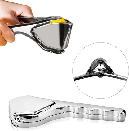 Durable Stainless Steel Manual Lemon Juicer, Handheld Citrus Squeezer for Efficient Juice Extraction from Lemon, Lime & Orange