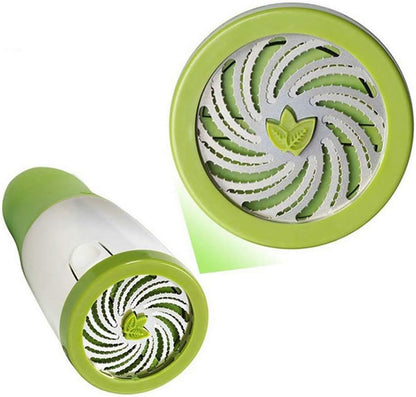 1 pc Herb Mill Chopper Cutter Mince Stainless Steel Blades Safely New ( Color: White & Green)