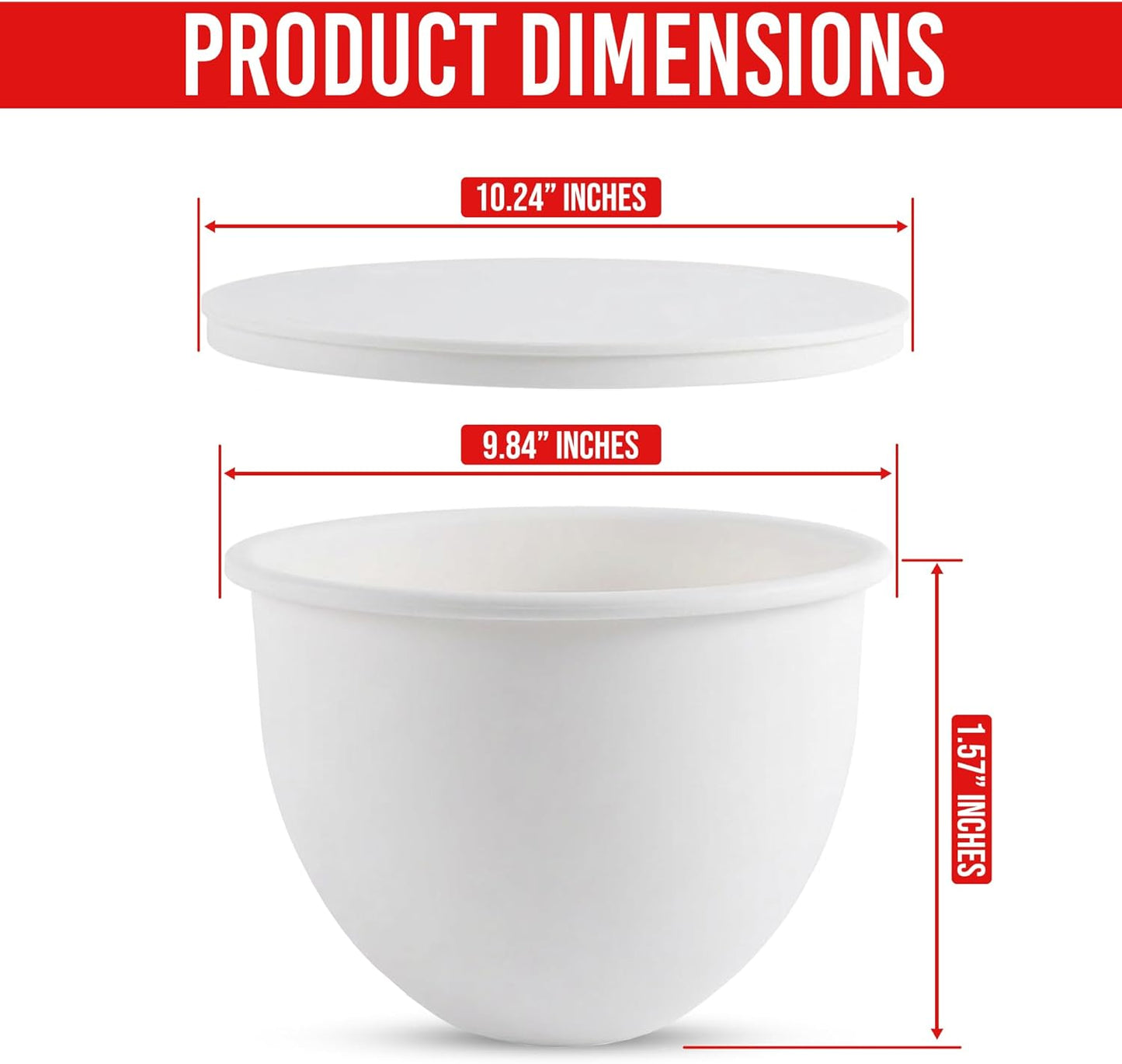 Silicone Bowl Liners for KitchenAid 5 Qt Stand Mixer – 3-Pack Mixing Bowl Accessories with Lids – Mess-Free Pour, Non-Stick, BPA-Free Food-Grade Silicone