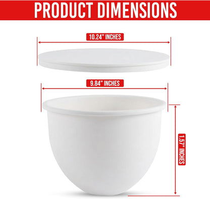 Silicone Bowl Liners for KitchenAid 5 Qt Stand Mixer – 3-Pack Mixing Bowl Accessories with Lids – Mess-Free Pour, Non-Stick, BPA-Free Food-Grade Silicone