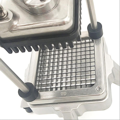French Fry Cutter Chopper Blades Replacement, Commercial Vegetable Cutter Dicer Blade Stainless Steel Blade&Pusher Block Set for Cutting Potatoes Onions (1/4-inch, Replacement Cutter Blade)
