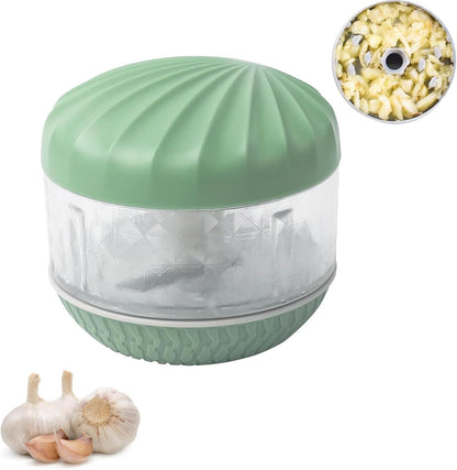 Garlic Chopper,Masher Onion Chopper,Manual Garlic Muddler,Blender to Vegetable,Mini Manual Hand Food Chopper for Kitchen