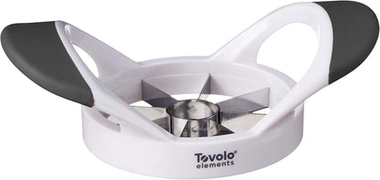 Tovolo Apple Slicer Corer Cutter Wedger Divider Ultra Sharp Stainless Steel Blades & Ergonomic Rubber Grip Handle One Red